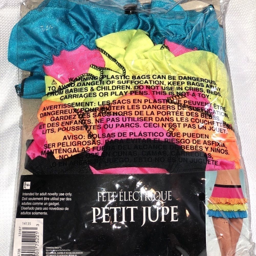 NWT! Raver Festival Skirt Multicolor One Size
